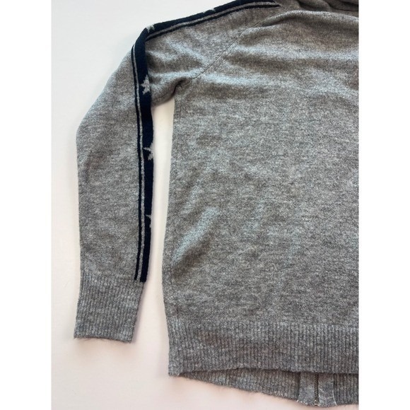 MISS ME Grey Star Print Zip Up lightweight Soft Jacket Women's Size Medium - Picture 6 of 9